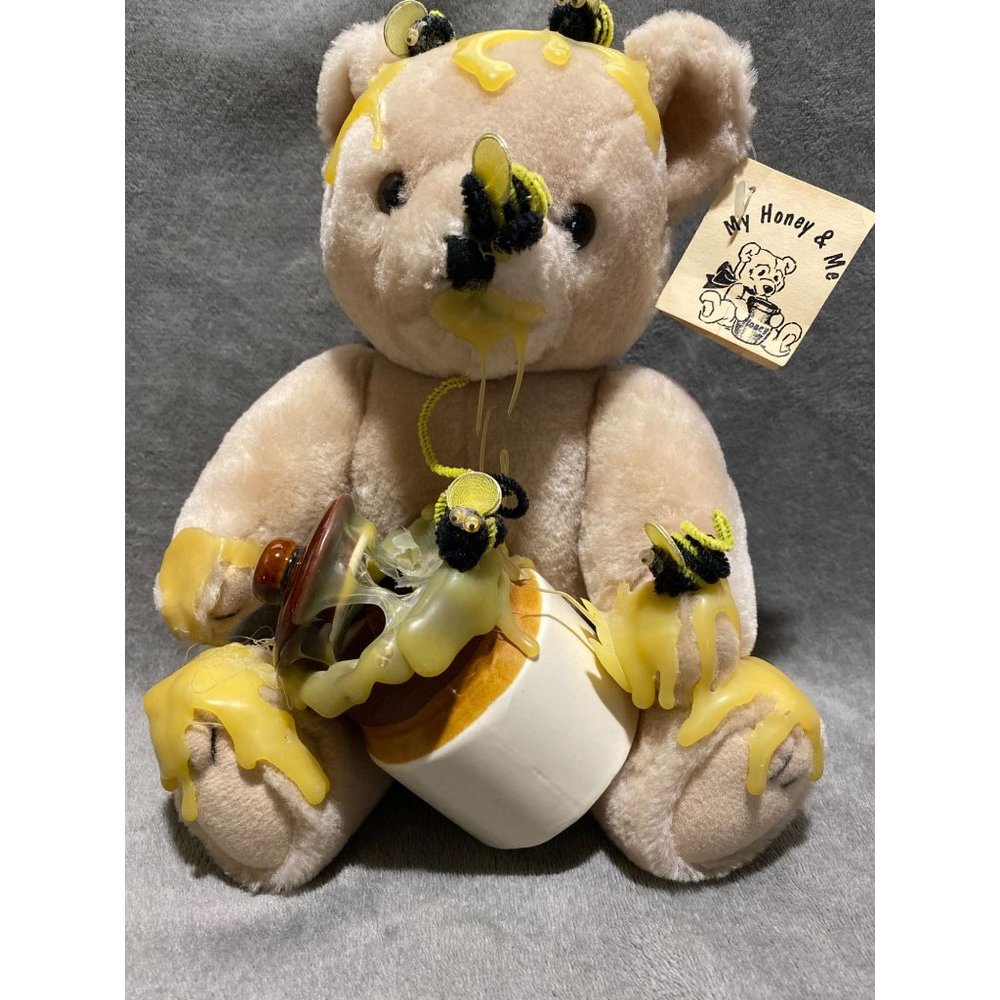 Vintage My Honey & Me Bear Bumble Bee & Honey Pot